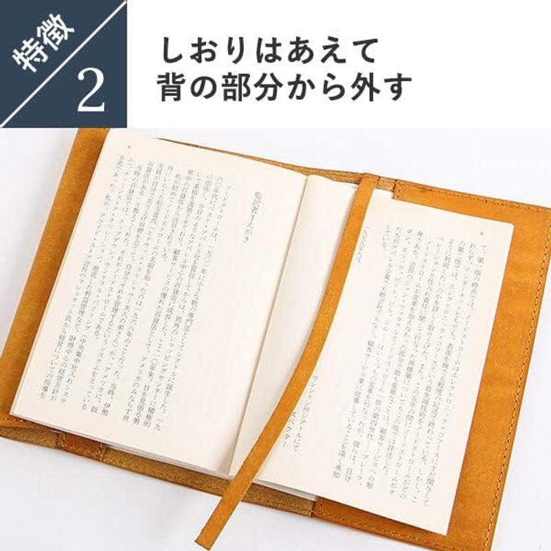 Boosters ブックカバー 文庫本サイズ 人気 フリーサイズ ブースターズ プエブロ 文庫本 革 本革 しおり付き プレゼント プルーニ｜lr-store｜07