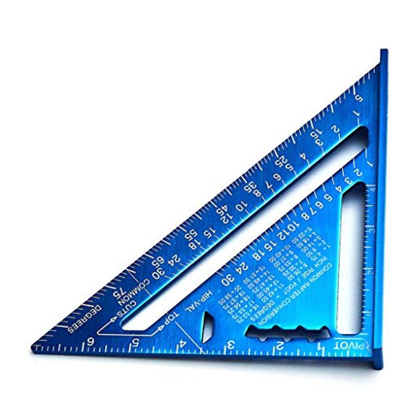 ncdoi角度定規7インチアルミニウム合金測定定規木工三角分度器 blue｜lr-store｜03