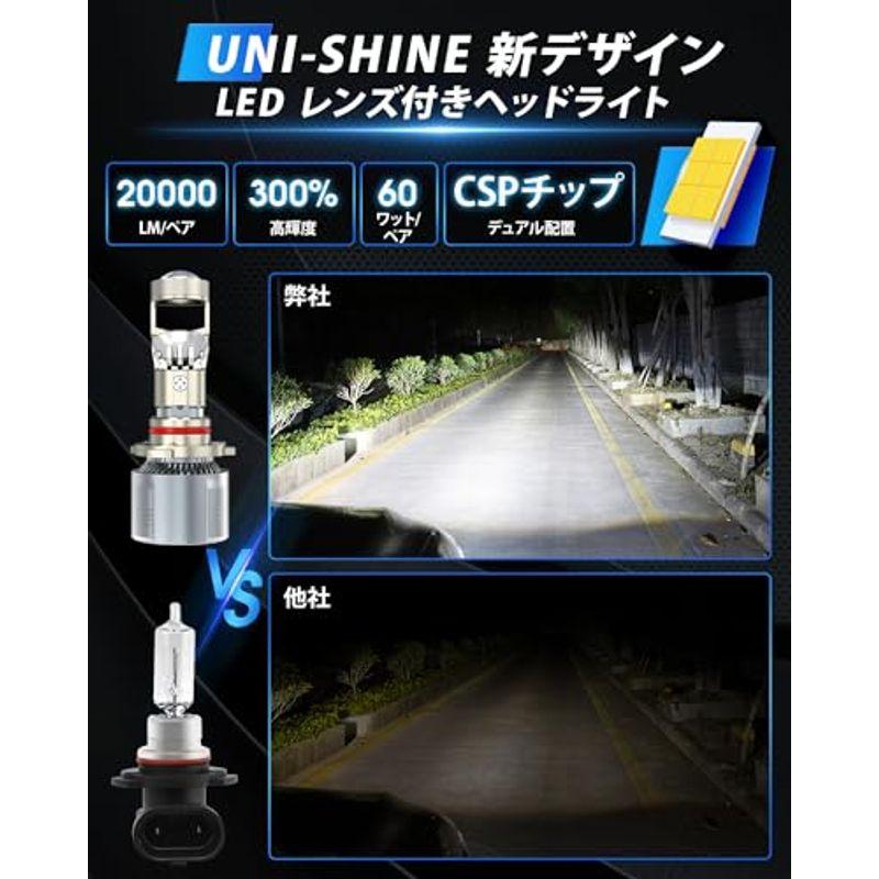 UNI-SHINE H4 LEDヘッドライト 車用 新型6D集光レンズ 28000ルーメン 単片55ワット安定パワーZES車検標準リレーデコ｜lr-store｜19