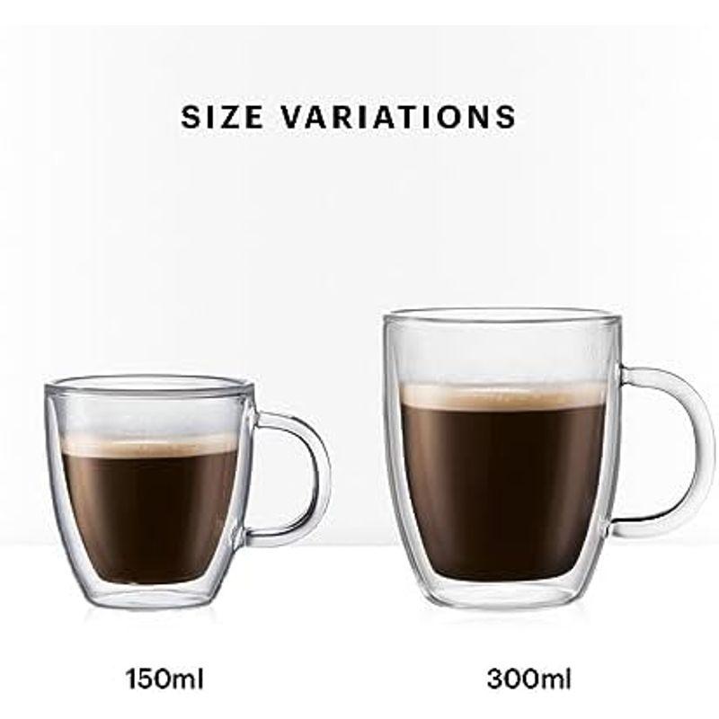 BODUM ボダム BISTRO ビストロ ダブルウォール ガラス マグ 150ml 2個セット 正規品 10602-10｜lr-store｜04