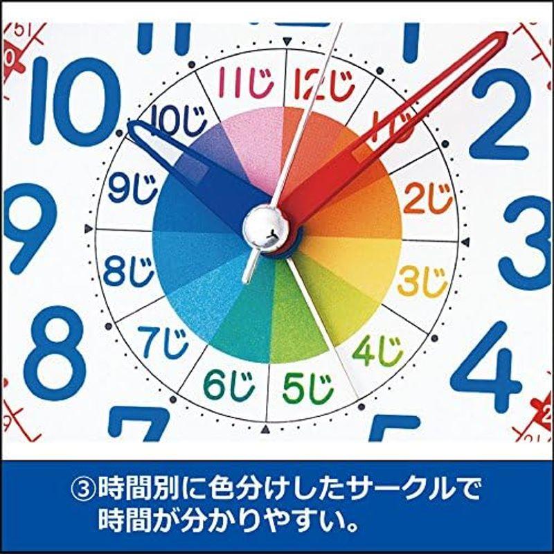 セイコー クロック 目覚まし時計 置き時計 知育 アナログ ピンク KR887P SEIKO｜lr-store｜10