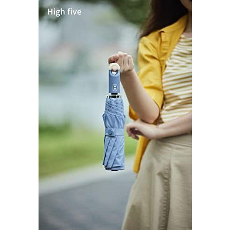 High five 傘 折りたたみ傘 レディース傘 ワンタッチ式 自動開閉 日傘 雨傘 軽くて 丈夫で 防水 8傘骨 純色 瑞々しい…｜lr-store｜04