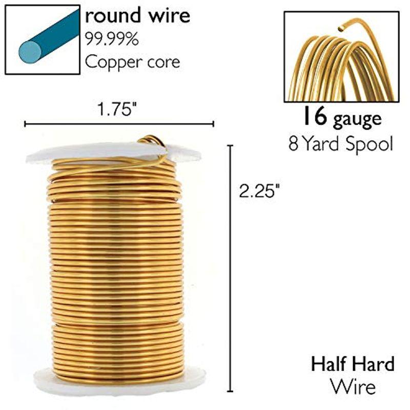 The Beadsmith Wire Elements 16ゲージ ラッカー塗装 変色防止 銅線 ジュエリー製作用 8ヤード 7.32メート｜lr-store｜08
