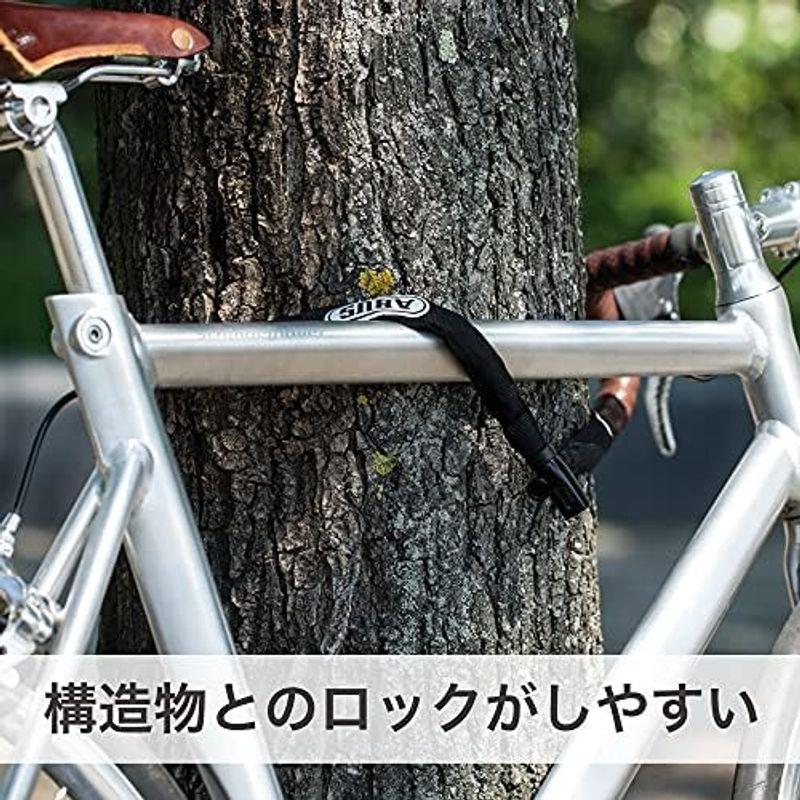 日本正規品 ABUS(アブス) 自転車 鍵 ロック ロードバイク鍵 チェーンロック 110cm ブラック 4804K｜lr-store｜04