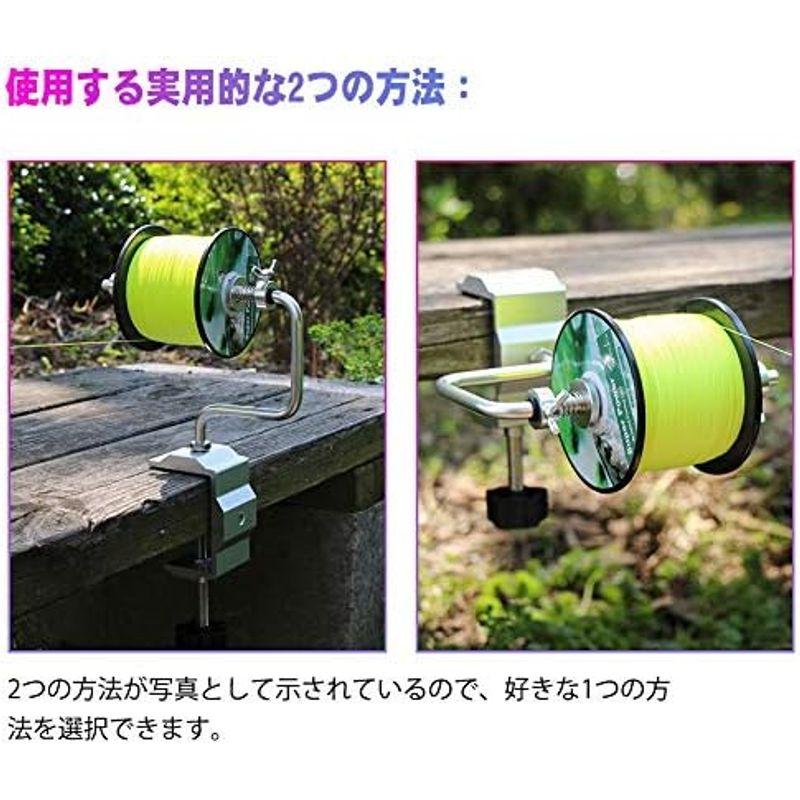 Croch 糸巻き機 釣りライン巻 巻取り ラインワインダー 糸巻き器 クランプ付き釣り糸スプーラー 釣り 用品 道具 RXQ02 1個 短｜lr-store｜11