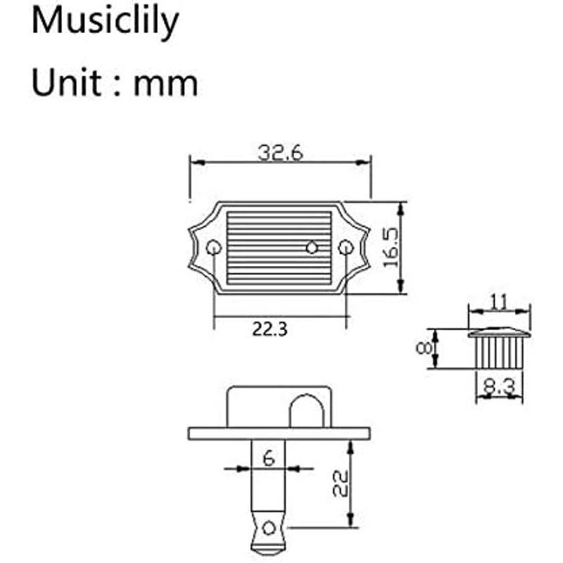 Musiclily Pro ビンテージ キーストンスタイル 3L+3R ギターロック式ペグ レスポールスタイルエレキギター/アコースティック｜lr-store｜19