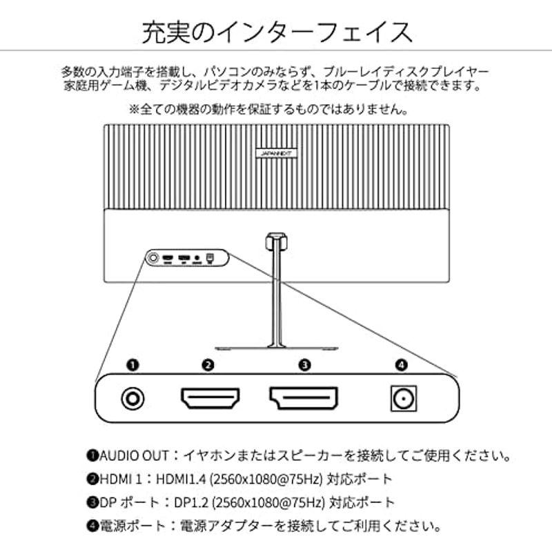 JAPANNEXT 23.3インチ ワイドFHD(2560 x 1080) 液晶モニター JN-V233WFHD HDMI DP ウルトラワ｜lr-store｜02