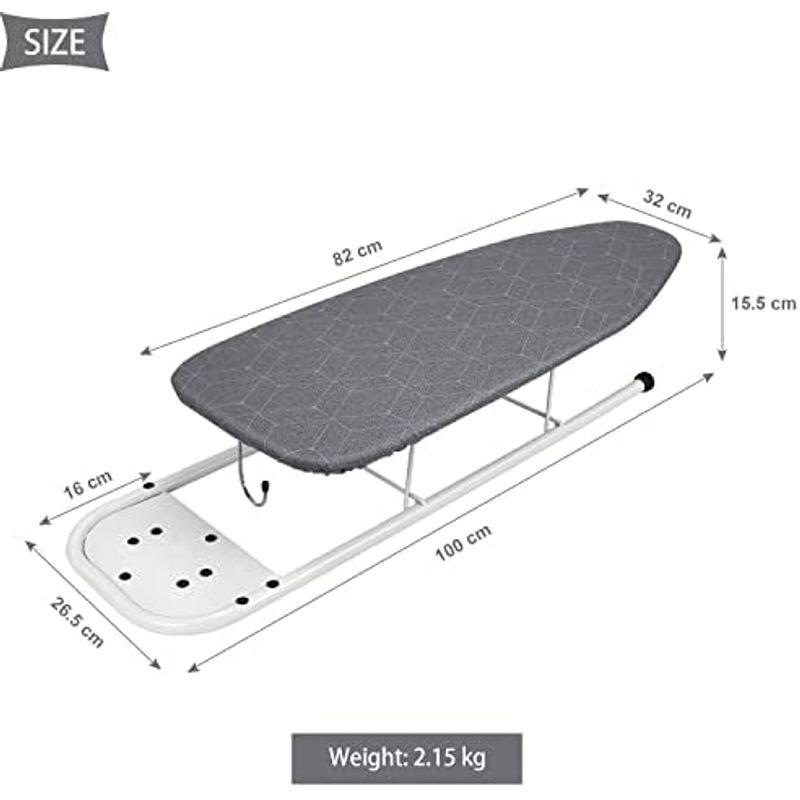 Duwee卓上アイロン台アイロン置き付き 花柄 北欧風スチームアイロン台 厚手の耐火カバー 約幅83×高さ18×奥行33cm｜lr-store｜14