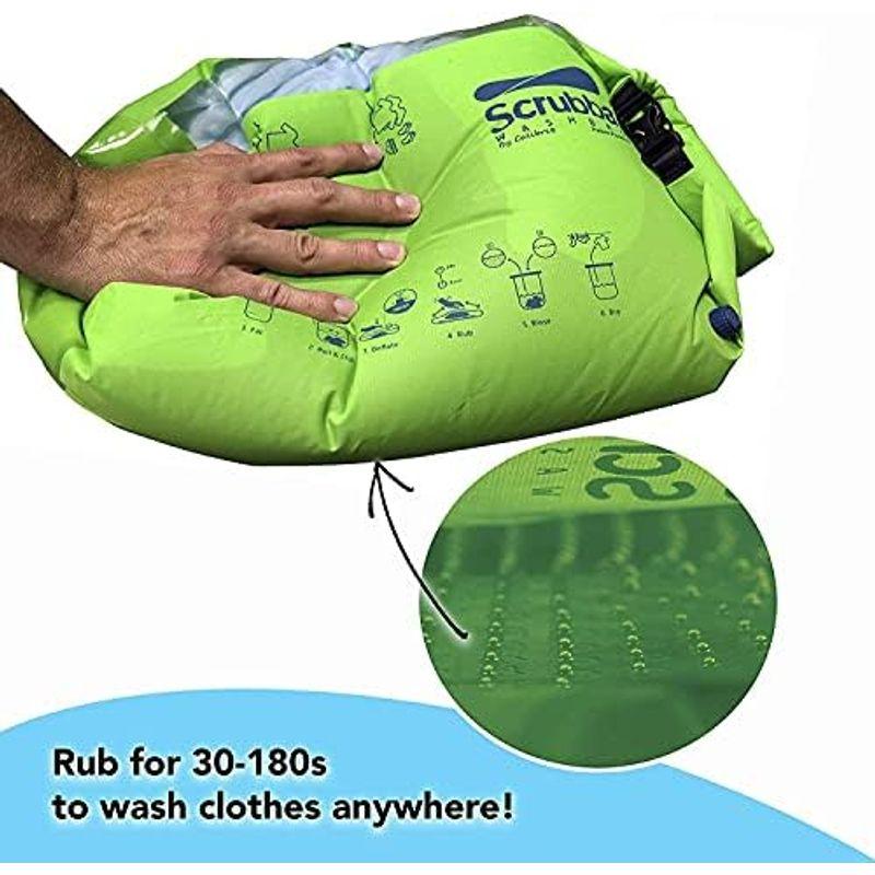 旅行用洗濯袋 Scrubba Washbag スクラバ ウォッシュバッグ 便利トラベルグッズ キャンプ 携帯用洗濯袋 (ブラック)｜lr-store｜17