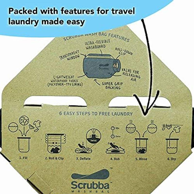 旅行用洗濯袋 Scrubba Washbag スクラバ ウォッシュバッグ 便利トラベルグッズ キャンプ 携帯用洗濯袋 (ブラック)｜lr-store｜19