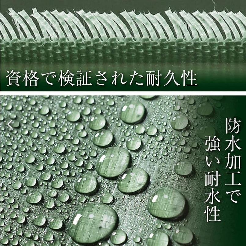 グリーンシート キャンプ ハトメ20個付き9m×7.2m 防水 厚手 カット可