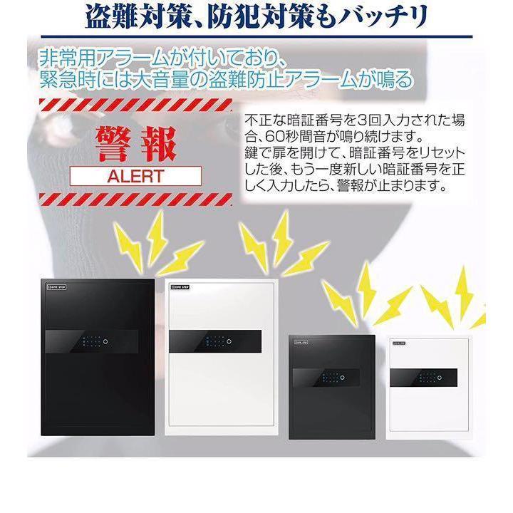 電子 金庫 タッチパネル 指紋認証 アラーム機能付き 壁付け対応(45cm：黒) 電子金庫 タッチパネル (45cm, 黒) 指紋認証 アラーム機能付き 壁付け