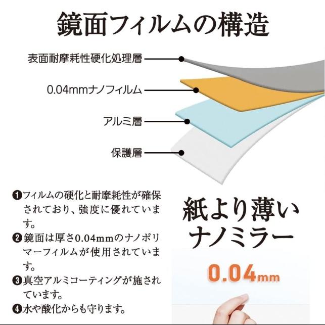 全身鏡 キャスター 割れない鏡 フィルムミラー ダンス 鏡 姿見 割れ