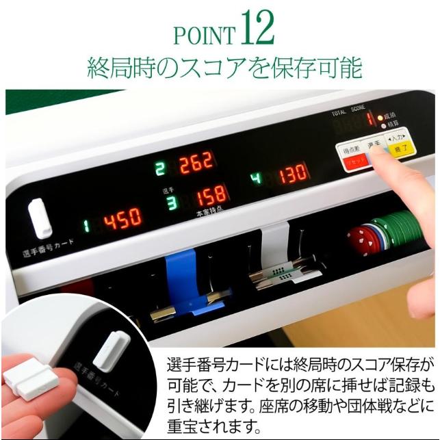 全自動麻雀卓 点数表示 折りたたみ 家庭用 点棒計算 点棒表示 電動麻雀卓 白 雀鳳 全自動麻雀卓 点数表示 麻雀卓 全自動 折りたたみ 家庭用