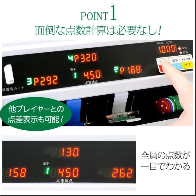 全自動麻雀卓 点数表示 麻雀卓 全自動 折りたたみ 点棒計算表示 2610,11 雀鳳 全自動麻雀卓 点数表示 麻雀卓 全自動 折りたたみ 家庭用