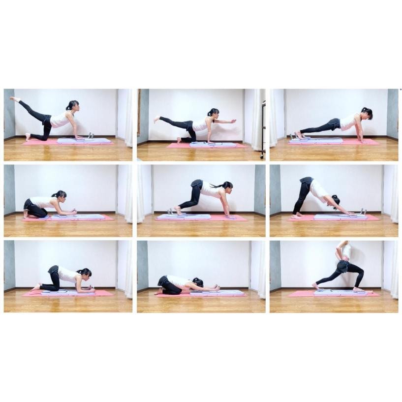 ピラティスボード エクササイズバンドセット付属 体幹 筋トレ