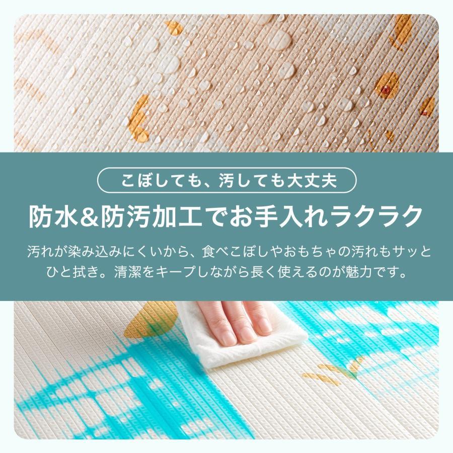 ベビーマット プレイマット 180×200cm ベビー 赤ちゃん シームレス ロール ペット フロアマット 防水 床の画像
