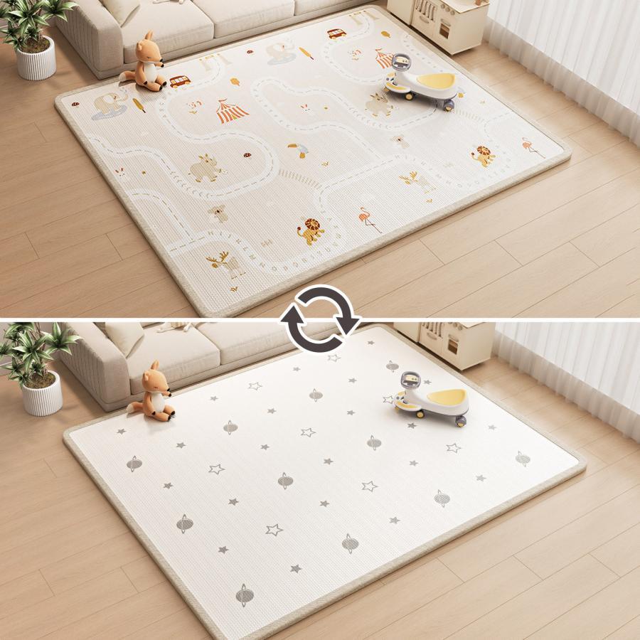 ベビーマット プレイマット 180×250cm シームレス フロアマット動物 ベビーマット プレイマット 180×250cm ベビー 赤ちゃん シームレス