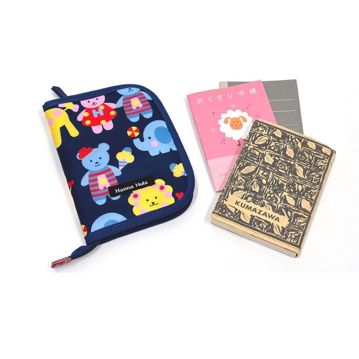 Hanna Hula（ハンナフラ） マルチケース 母子手帳ケース M お薬手帳