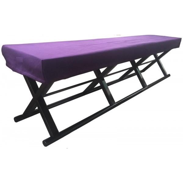 送料無料 鈴木木工所 4人掛角椅子 胡床型 紫覆布付き 黒 他商品との同梱不可 Surbhipansari Com