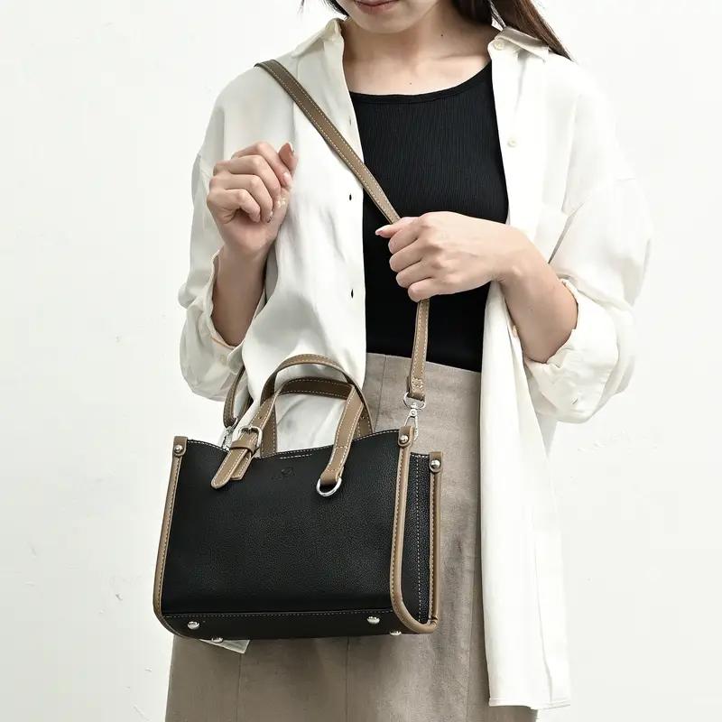 D.KELLY 2wayスクエアミニトート トートバッグ ミニ 小さめ コンパクト