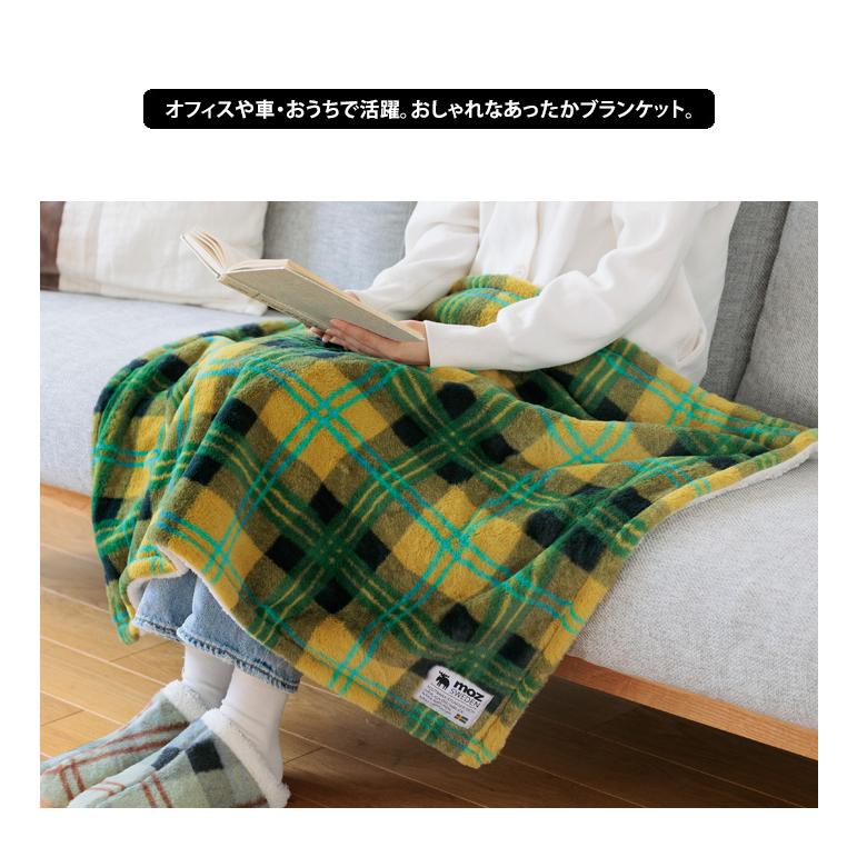 moz モズ チェック ファー ブランケット ボア モコモコ 北欧 moz モズ チェック ファー ブランケット ボア モコモコ 北欧