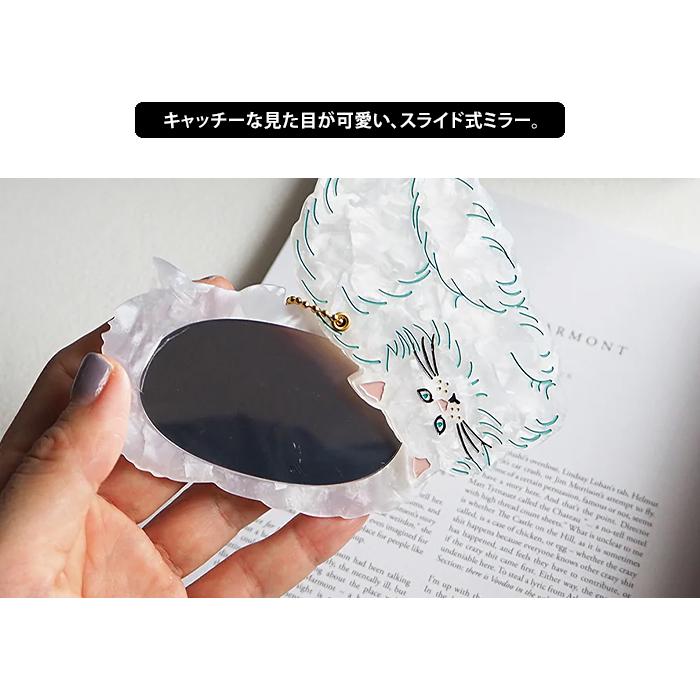 FTダイカットチャームミラー 鏡 手鏡 ハンドミラー スライド 小さい