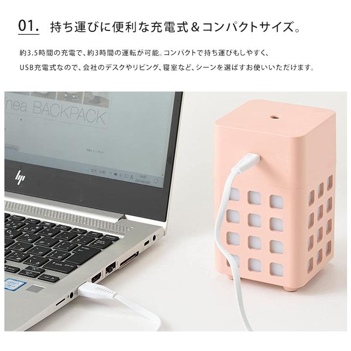 美品 CUBE Mister キューブミスター CM 業務用ミスト発生機 BRUNO（ブルーノ） 充電式 パーソナル 加湿器 CUBE MIST キューブ