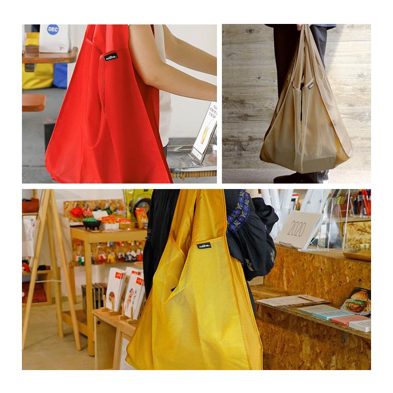 nahe エコバッグ ネーエ 折りたたみ ショッパー L コンパクト メール便
