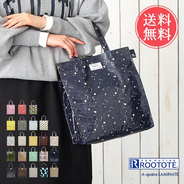 A-quatre ROOTOTE ルートート トートバッグ ラミネート 鞄 かばん