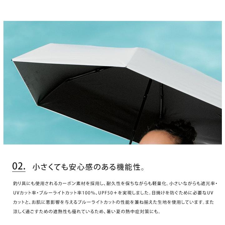 Wpc. エアリアルタイニー 超軽量 折りたたみ 完全遮光 日傘 傘