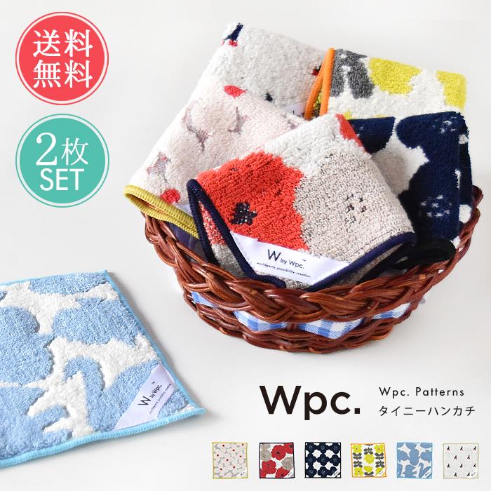 Wpc. w.p.c. タイニーハンカチ タオルハンカチ 2枚セット ミニ 小さい