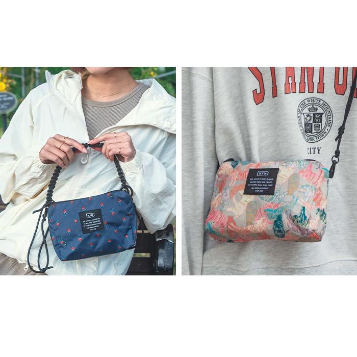 KiU（キウ） パラコードサコッシュポーチ サコッシュ 撥水 ショルダー
