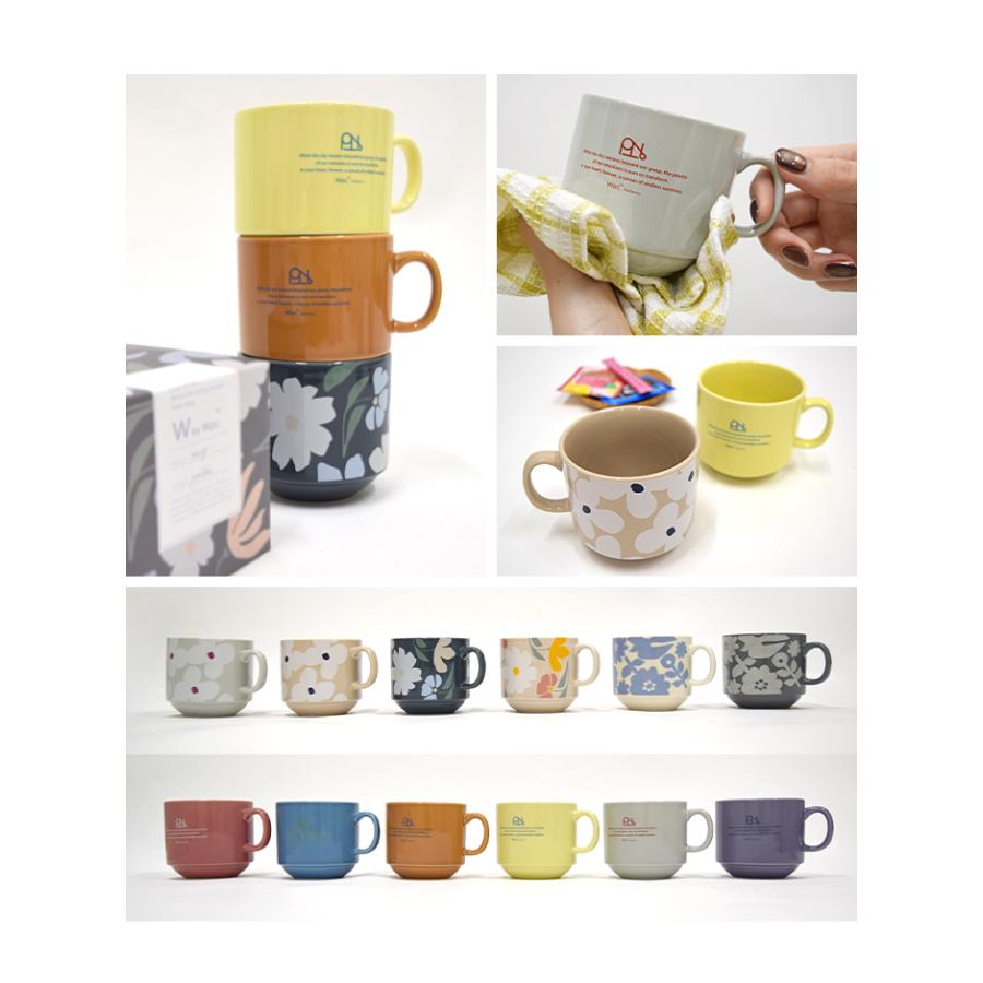 Wpc. スタッキングマグカップ 2個セット マグカップ 300ml マグ 北欧