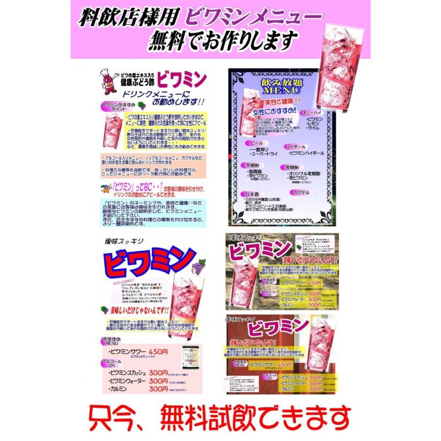 ビワミン 720ml 健康ぶどう酢 ビワの葉エキス入り 飲むお酢 果実酢