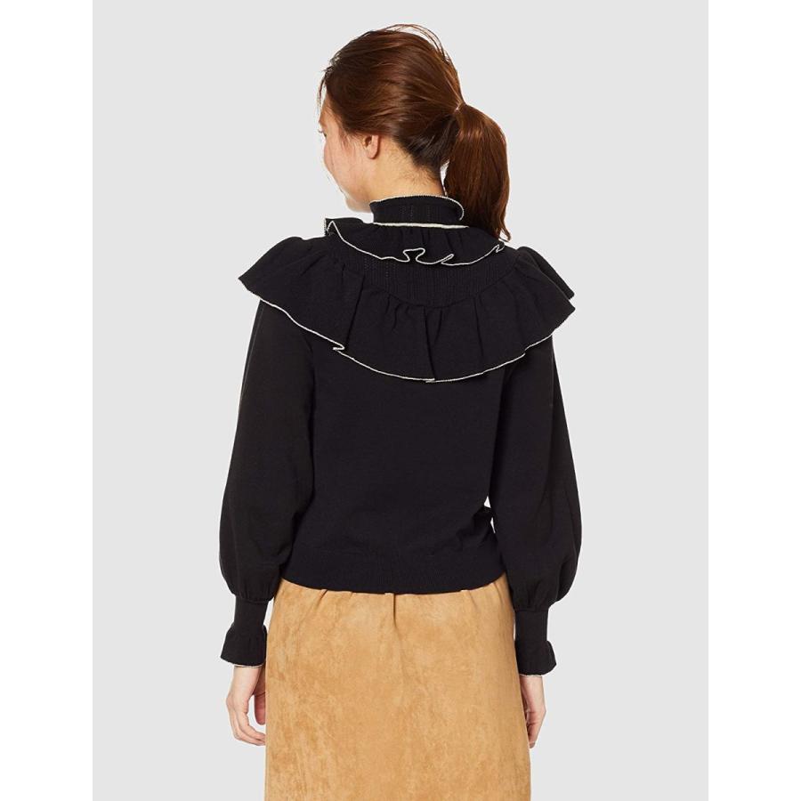 リリーブラウン 配色フリルニットトップス サイズ Free F 日本 Blk レディース Lwnt その他財布 帽子 ファッション小物 全ての Www Stavanger Taxi No