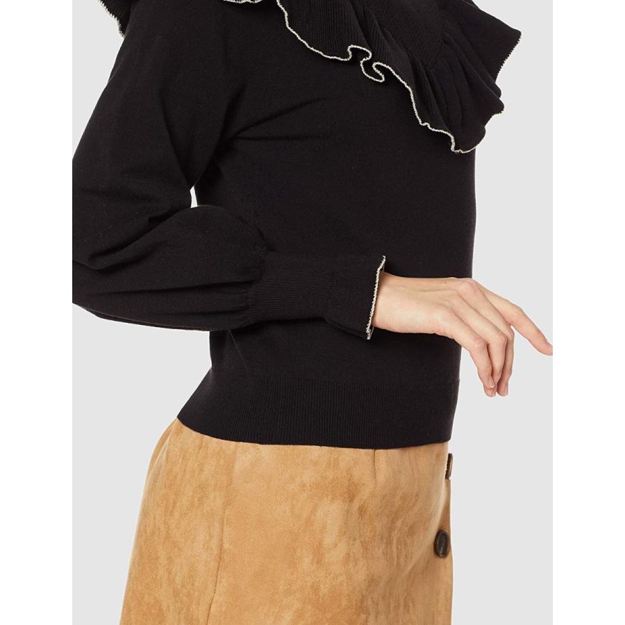 リリーブラウン 配色フリルニットトップス サイズ Free F 日本 Blk レディース Lwnt その他財布 帽子 ファッション小物 全ての Www Stavanger Taxi No