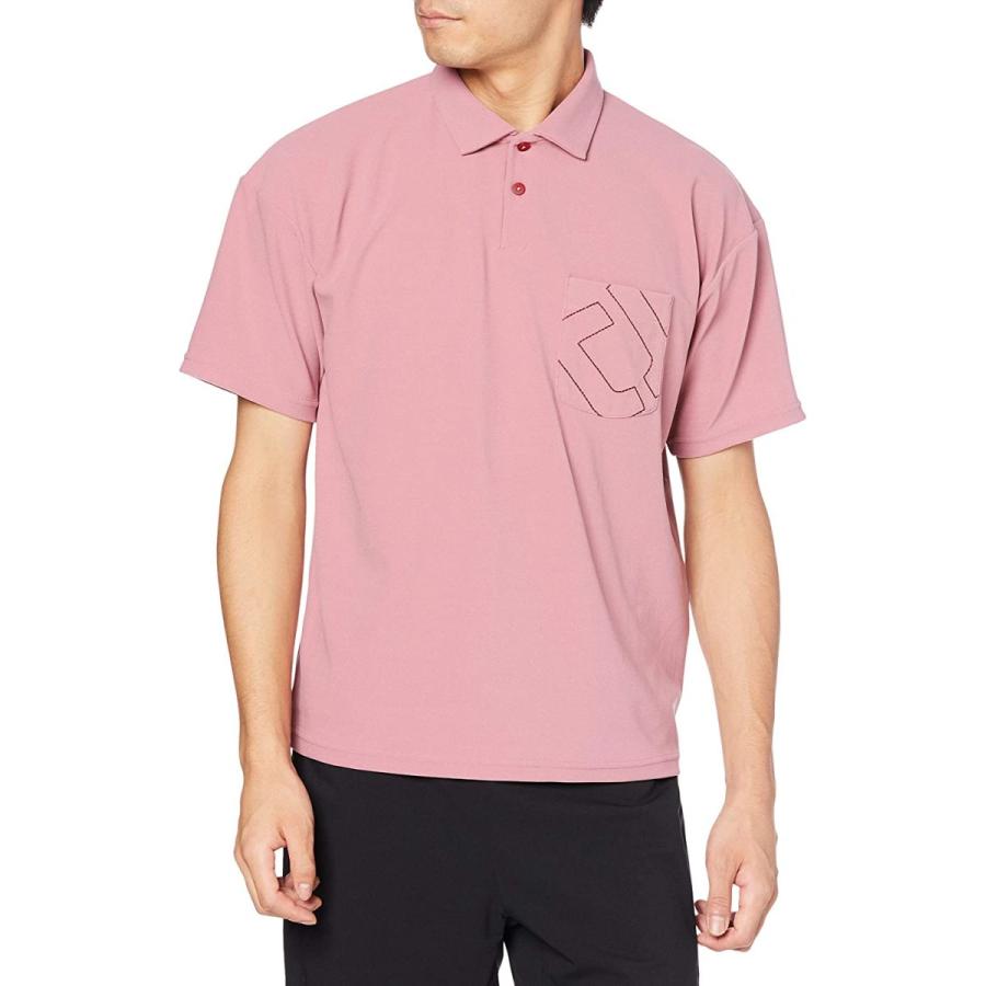 高級素材使用ブランド [デサント] 半袖ポロシャツ DAYS パイルポロシャツ メンズ ピンク 日本 XO (日本サイズ3L相当) その他財布、帽子、ファッション小物