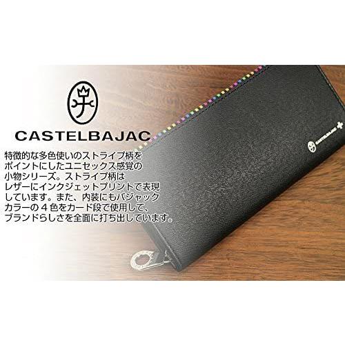 店舗良い カステルバジャック Castelbajac アーチ ラウンドファスナー長財布 ブラック 財布 帽子 ファッション小物