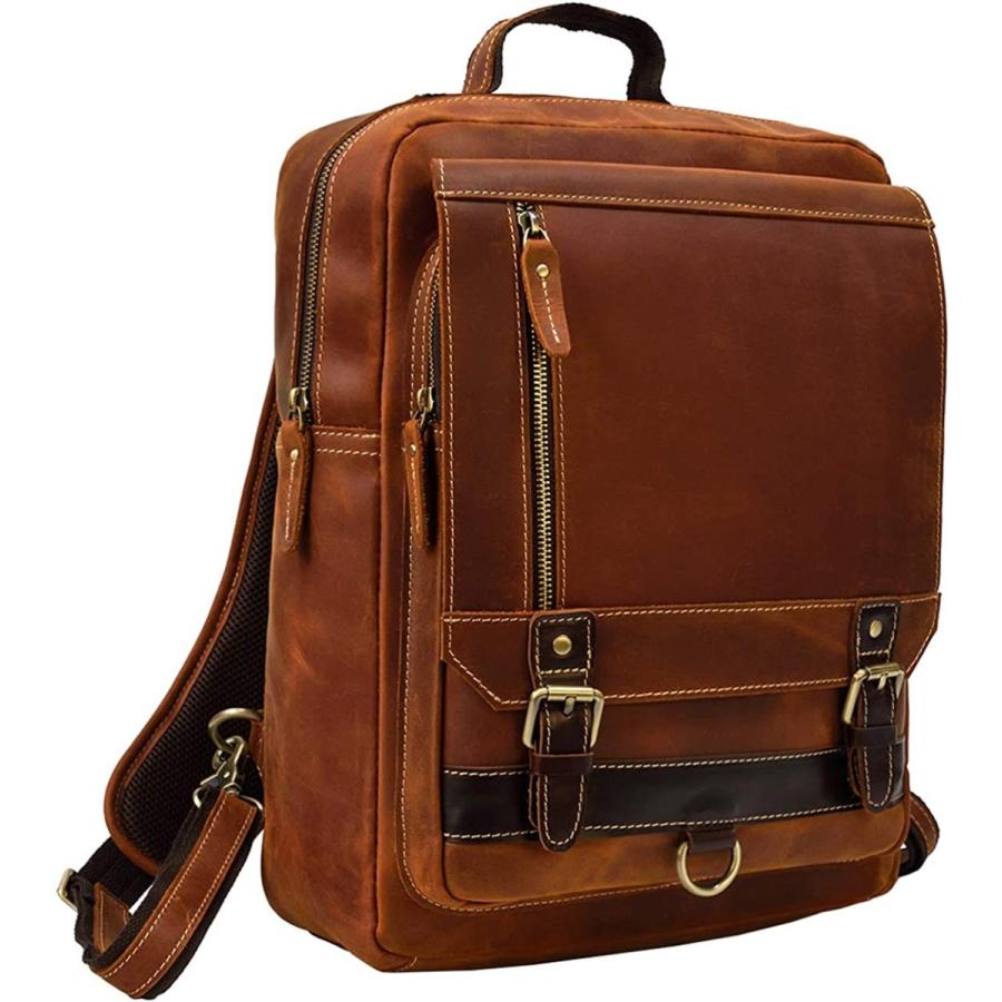 本革 リュックサック リュックサック 出張用 メンズ リュック 大容量 レトロ レザー バックパック レトロ ビジネスリュック 通勤リュック 通勤通学 15 6インチpc収納 出張用 エルエスストア