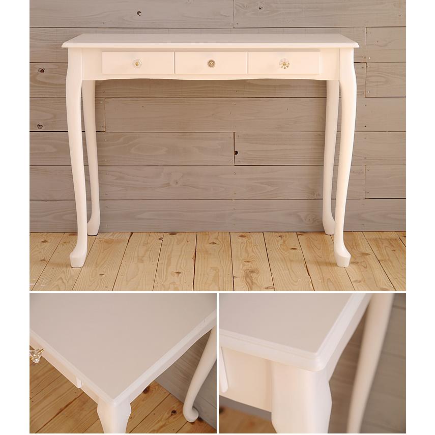 姫系プリンセス引き出し付デスクテーブル