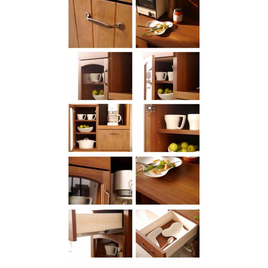 国産 日本製 80 カウンター 収納 おしゃれ キッチン収納 キッチンカウンター 食器棚 キャビネット 完成品 送料無料 |  | 02