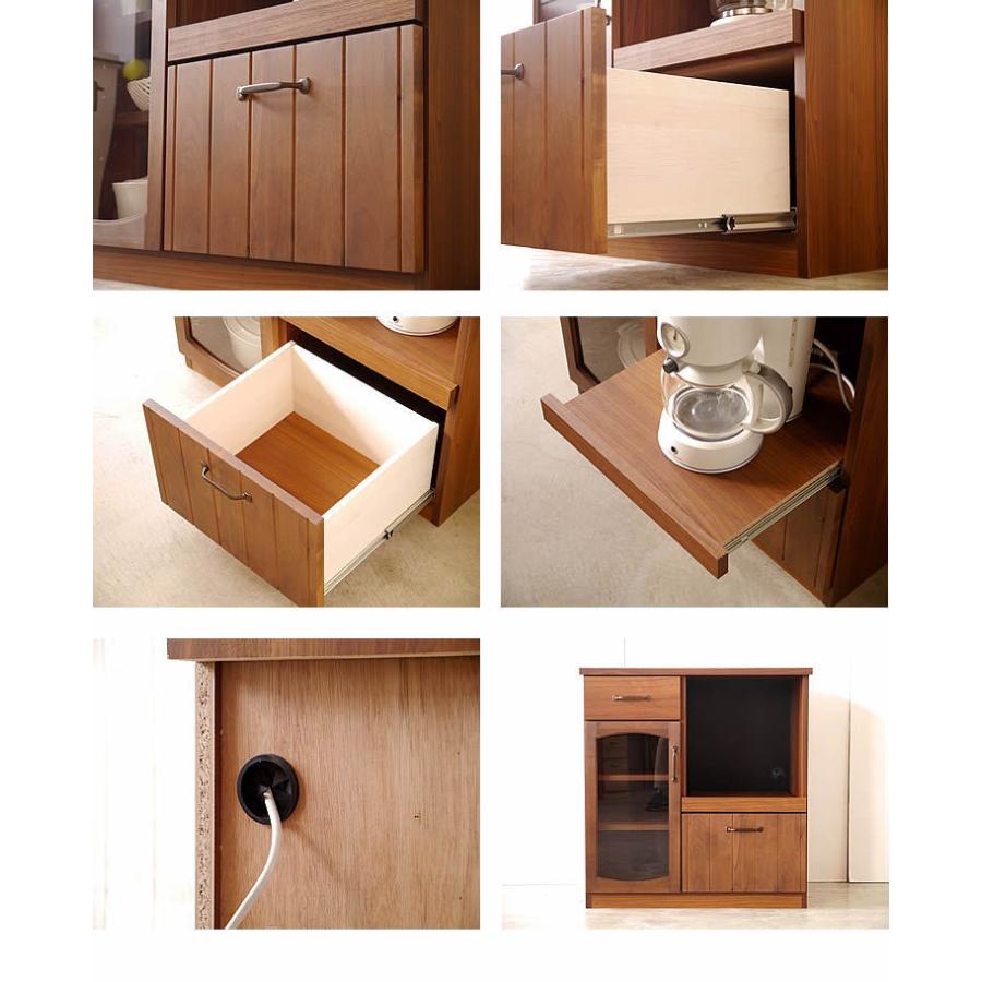 国産 日本製 80 カウンター 収納 おしゃれ キッチン収納 キッチンカウンター 食器棚 キャビネット 完成品 送料無料 |  | 03