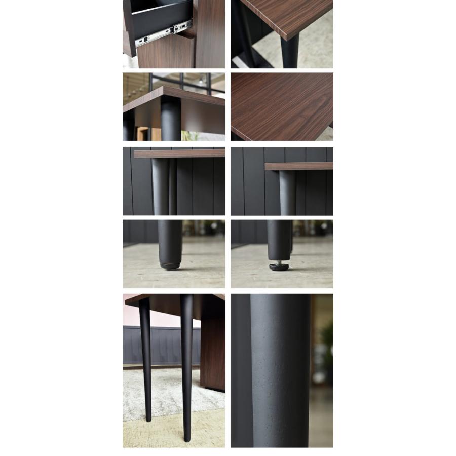 国産 日本製 デスク 机 テーブル リビングテーブル 収納 おしゃれ テレワーク 在宅 長方形 四角 組立品 （デスクのみ販売） 送料無料 |  | 04