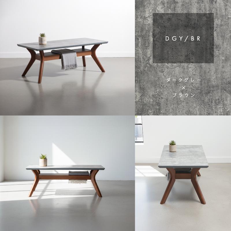 センターテーブル メラミン 幅 110 cm テーブル リビングテーブル ローテーブル 収納 棚  棚付き 木製 グレー ホワイト 白 ブラウン コーヒーテーブル |  | 15