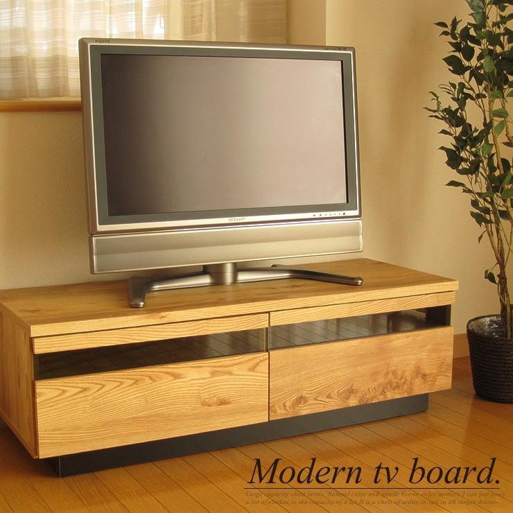 幅120 テレビ台 テレビボード TV台 完成品 ローボード 強化シート ブラウン ナチュラル 大川家具 国産 日本製 送料無料 | 