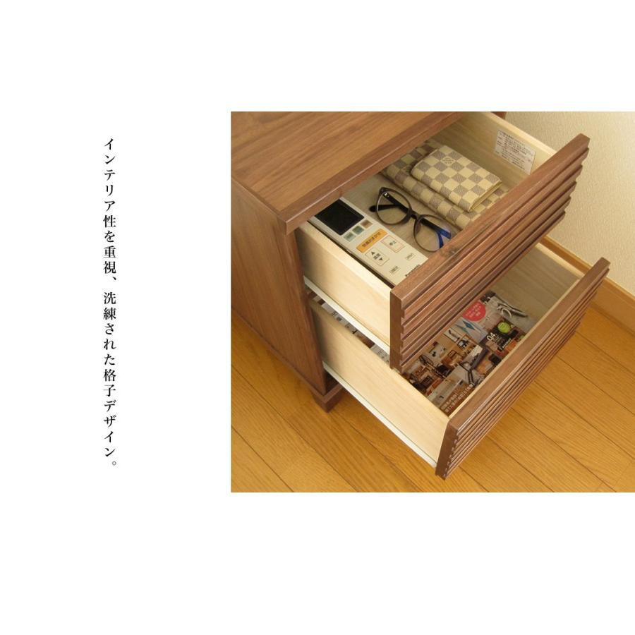 サイドチェスト サイドテーブル ウォールナット おしゃれ 北欧 完成品 40 幅 収納 送料無料 |  | 02