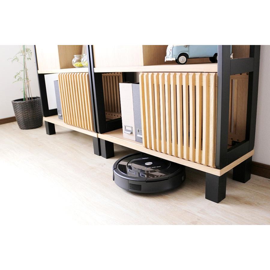 フリーラック シェルフ 80幅3段 キャビネット リビングボード