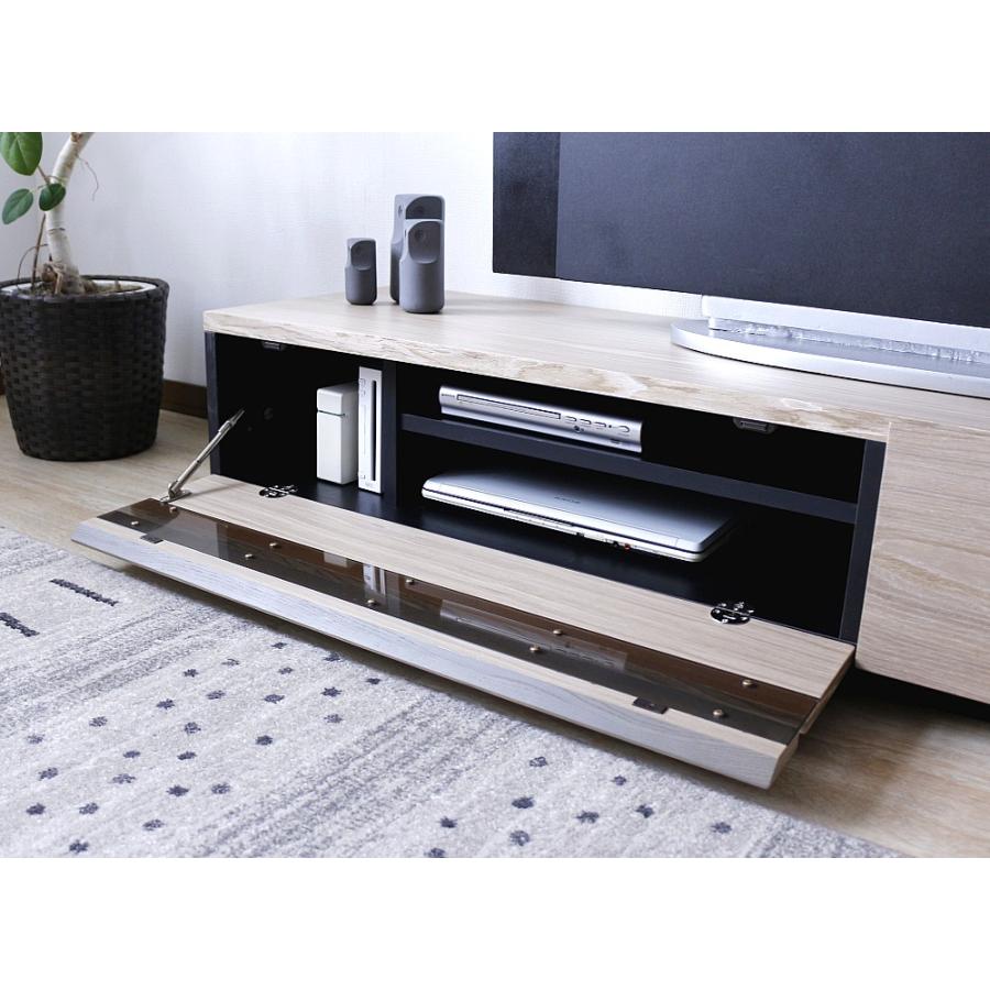 テレビボード ホワイトナチュラル グレー 完成品 170 幅 センチ