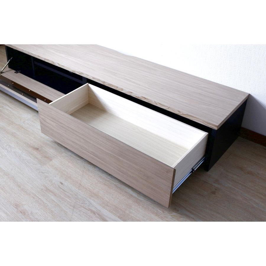 テレビボード ホワイトナチュラル グレー 完成品 170 幅 センチ